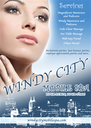 Windy City Mobile Spa needs customers in order to begin being successful/make money | Diseño de Flyer por Tomi and Edó