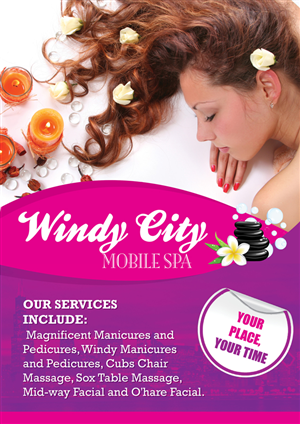 Flyer Design by MasterMind for Windy City Mobile Spa | Design #5707966