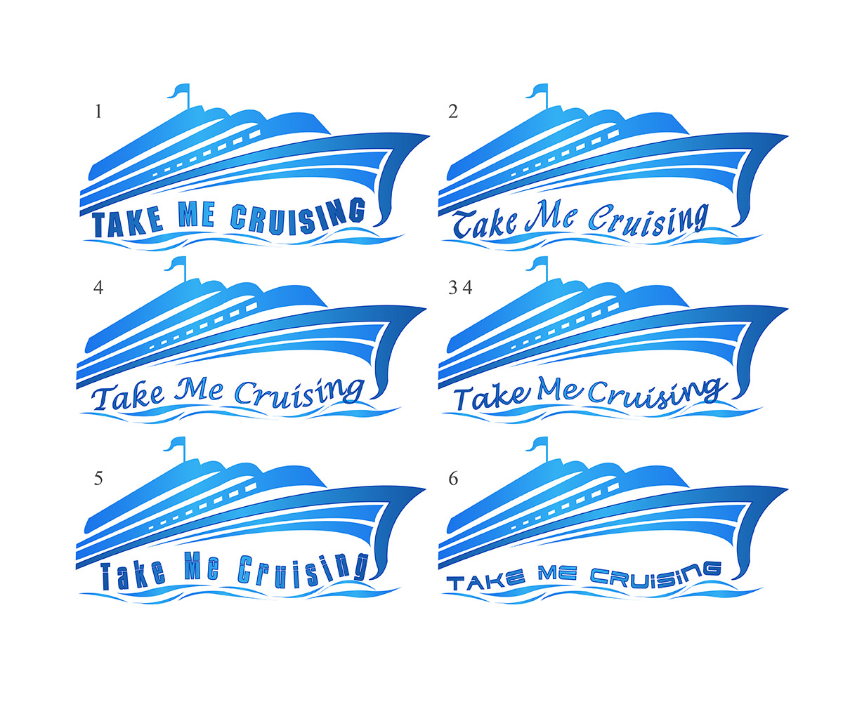 Diseño de Logo por The White Garage para TakeMeCruisingVacationsHolidaysLtd | Diseño #5711346