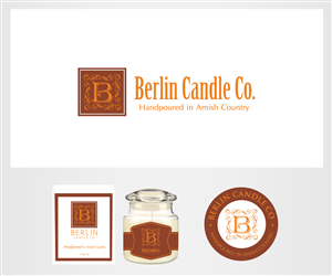 Berlin Candle Co. Handpoured in Amish Country | Logo Design by m_designs