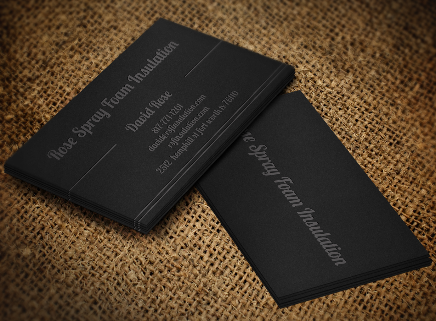 Diseño de Tarjeta de Presentación por Lanka Ama para Rose Spray Foam Insulation | Diseño #5690144