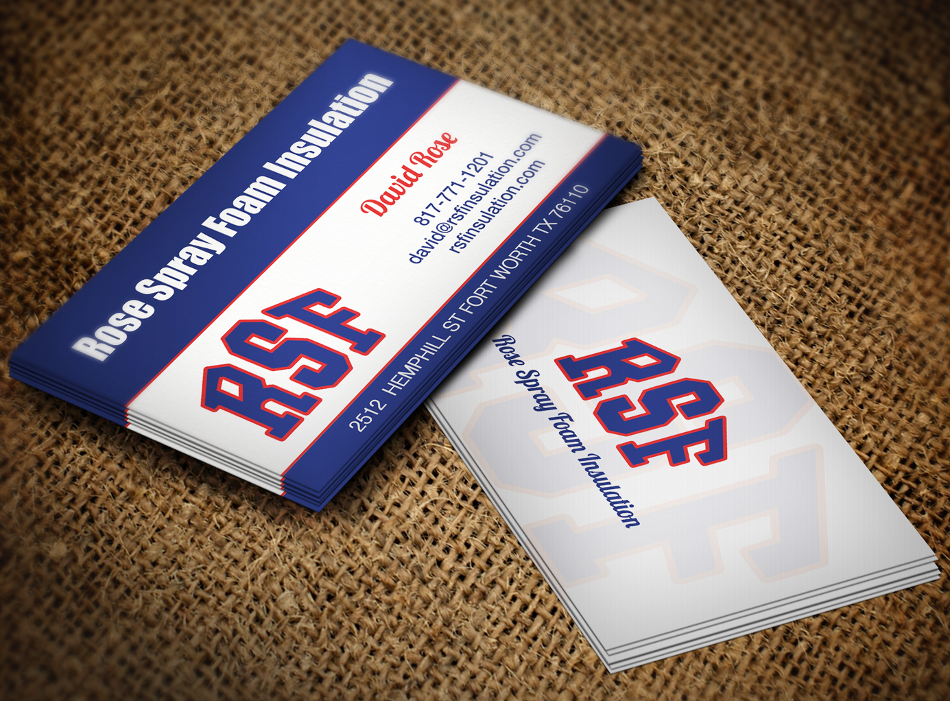 Business Card Design by Lanka Ama for Rose Spray Foam Insulation | Design #5695887