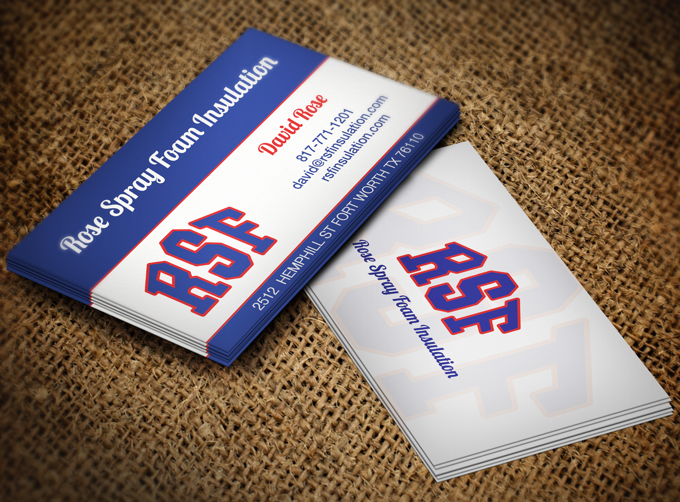 Business Card Design by Lanka Ama for Rose Spray Foam Insulation | Design #5695895