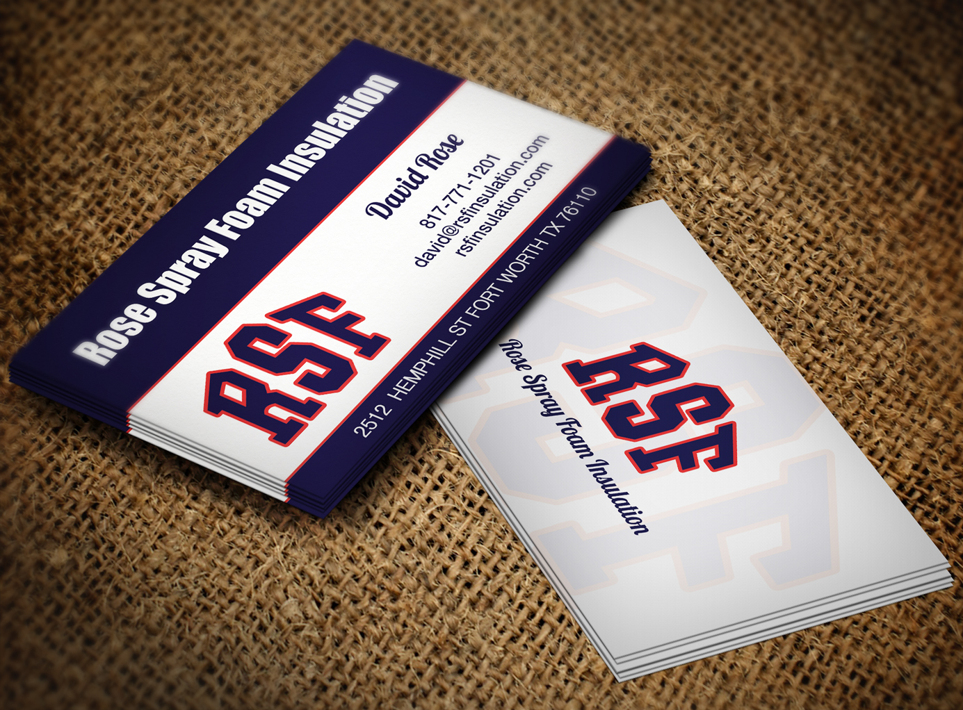 Business Card Design by Lanka Ama for Rose Spray Foam Insulation | Design #5695903