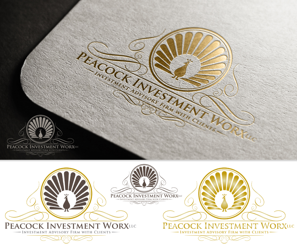 Logo Design by The Deno Technology for CPA Worx LLC / Peacock Investment Worx LLC | Design #5806774
