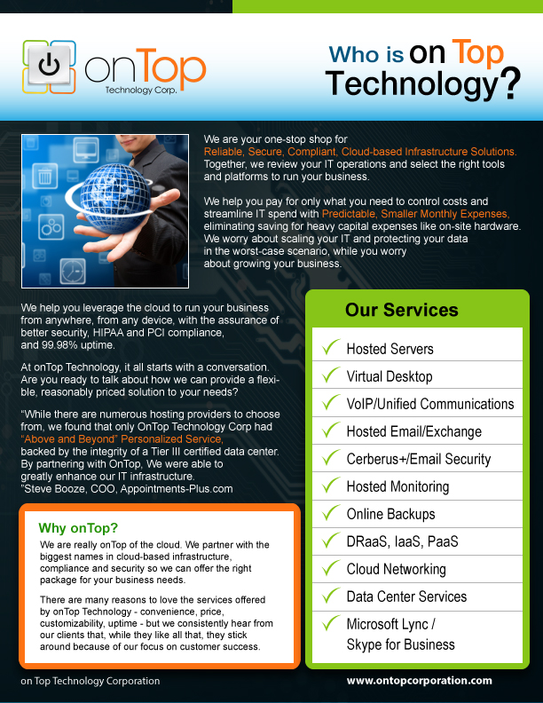 Print Design by uk for onTop Technology | Design #5705596