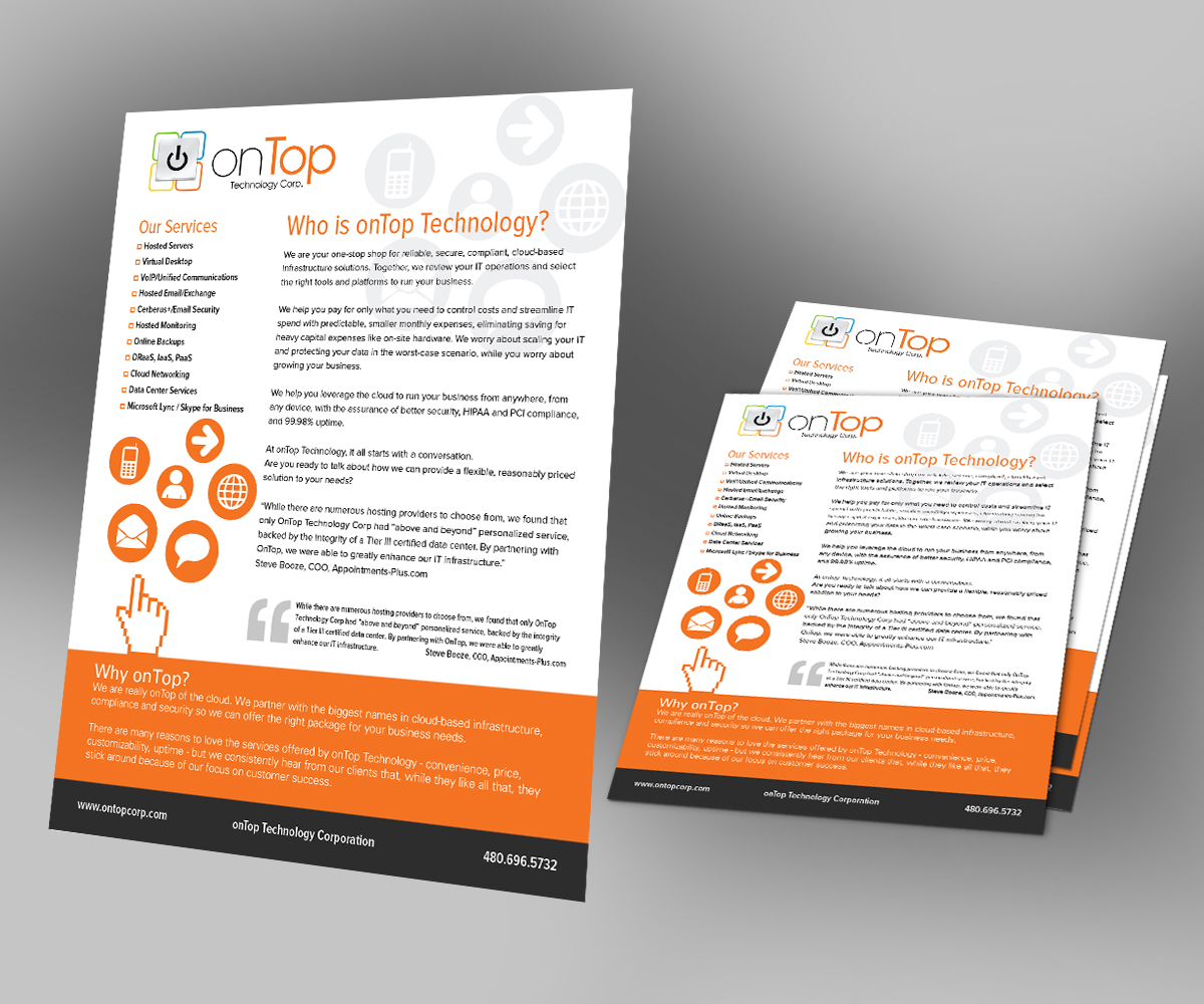 Print-Design von kousik für onTop Technology | Design #5685061