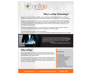 Print Design by Kath1e for onTop Technology | Design #5722968
