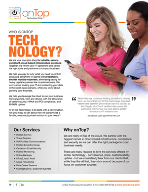 Diseño de Impresos por IG Creative Solutions para onTop Technology | Diseño: #5710893