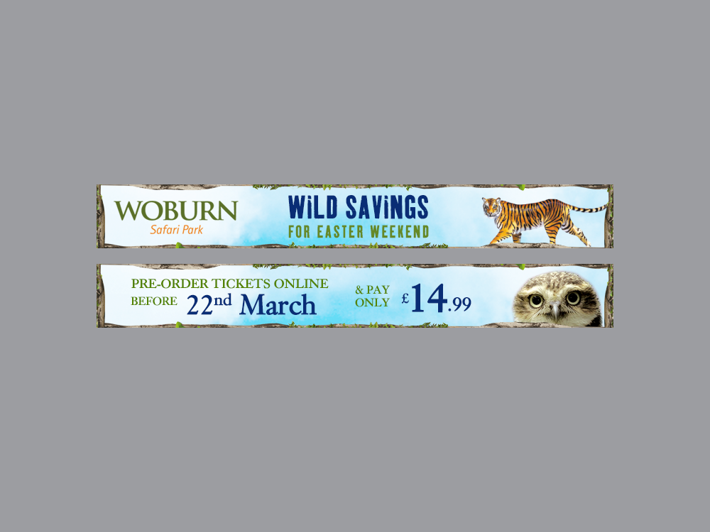 Banner Ad Design by yadunath for Woburn Safari Park | Design #1557274