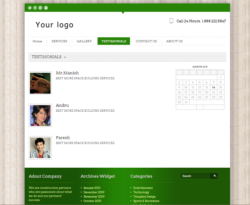 Wordpress Design by On Time for this project | Design #5689276