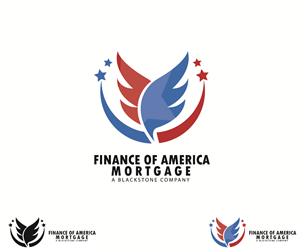 Finance of America Mortgage  (smaller maybe somewhere underneath) A Blackstone Company | Logo Design by Banzee Art