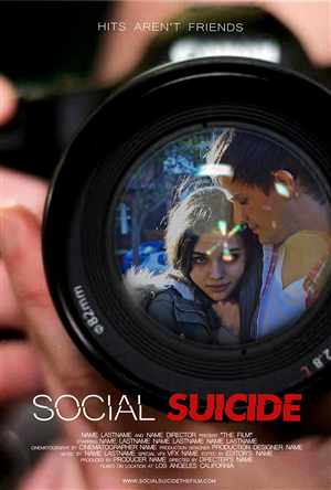 Film Poster for Thriller 'Social Suicide' | Poster Design by B L X C K_R X I N B O W