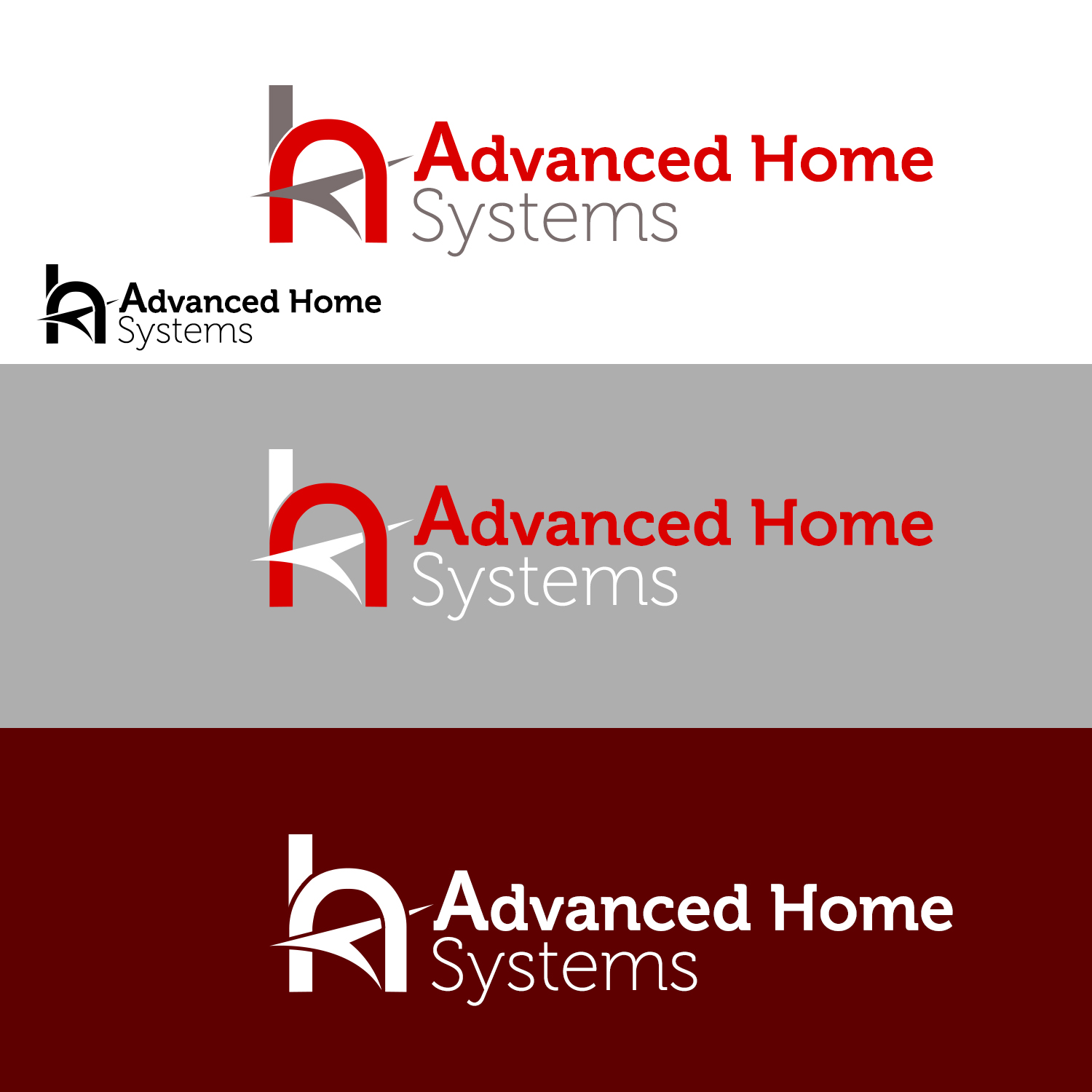 Logo Design by Jumar Ray for Advanced Home Systems | Design #1556701