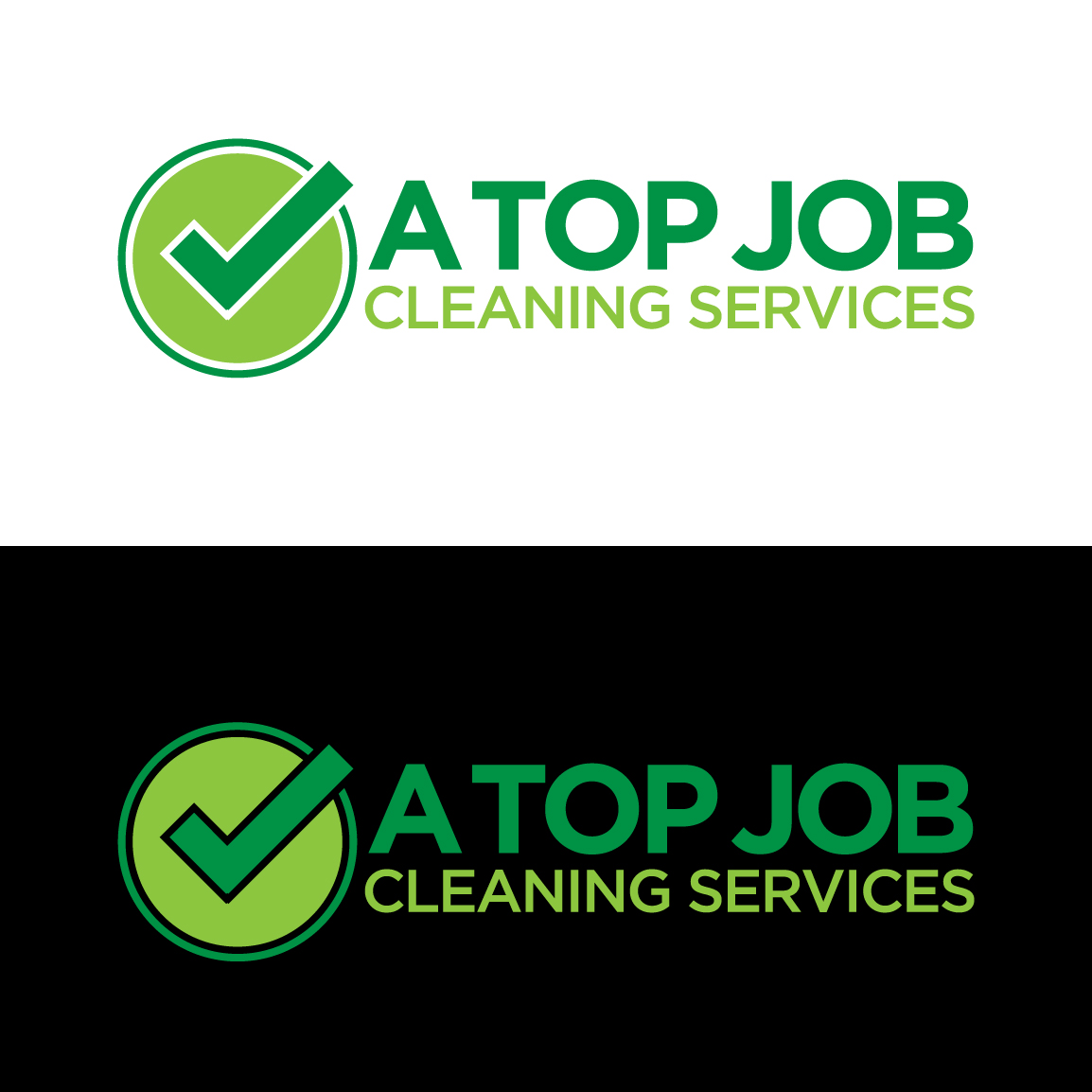 Bold, Professional, Business Logo Design for A top job cleaning services by Fanol Ademi Design