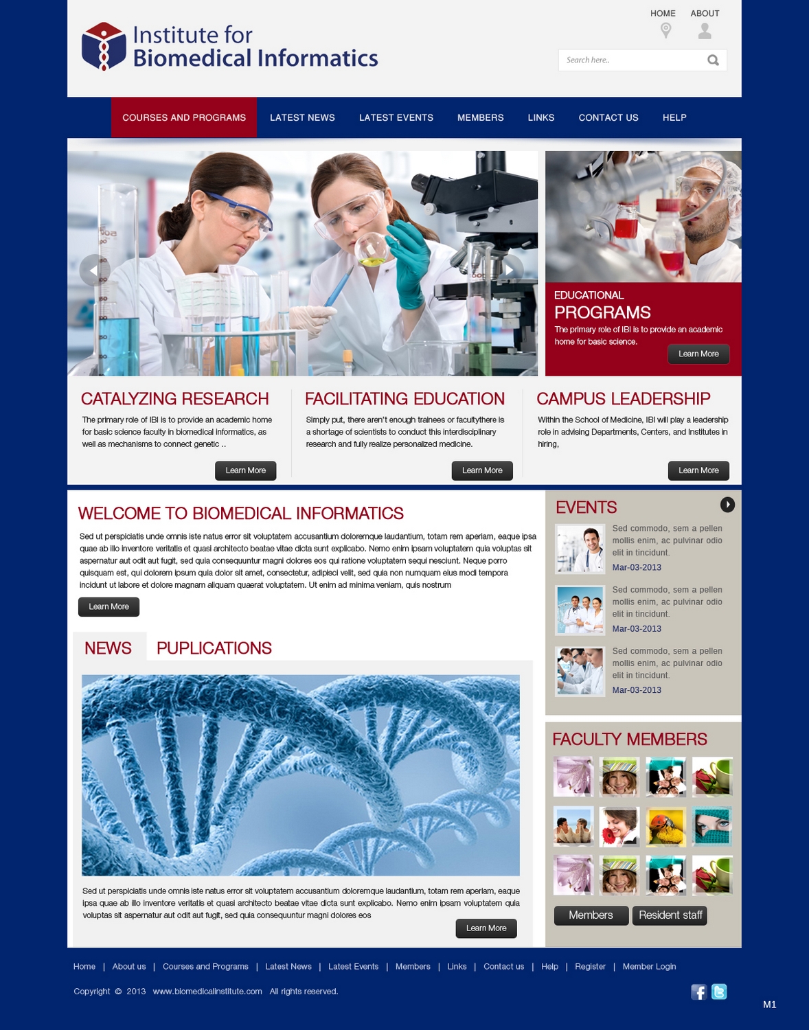 WordPress-Design von pb für Institute for Biomedical Informatics | Design #1565204