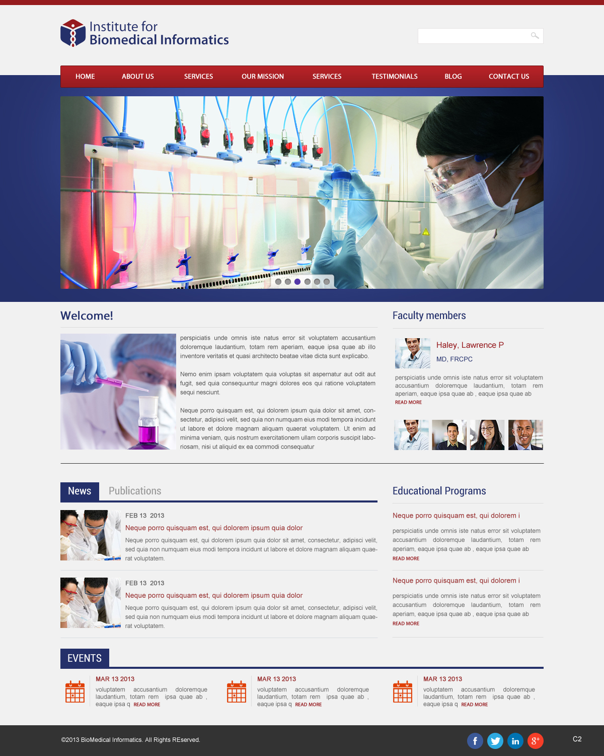 Wordpress Design by pb for Institute for Biomedical Informatics | Design #1565207