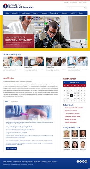 Wordpress Design by pb for Institute for Biomedical Informatics | Design: #1565217