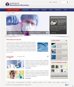 Institute for Biomedical Informatics wordpress design