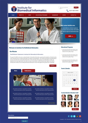 Wordpress Design by pb for Institute for Biomedical Informatics | Design: #1569572