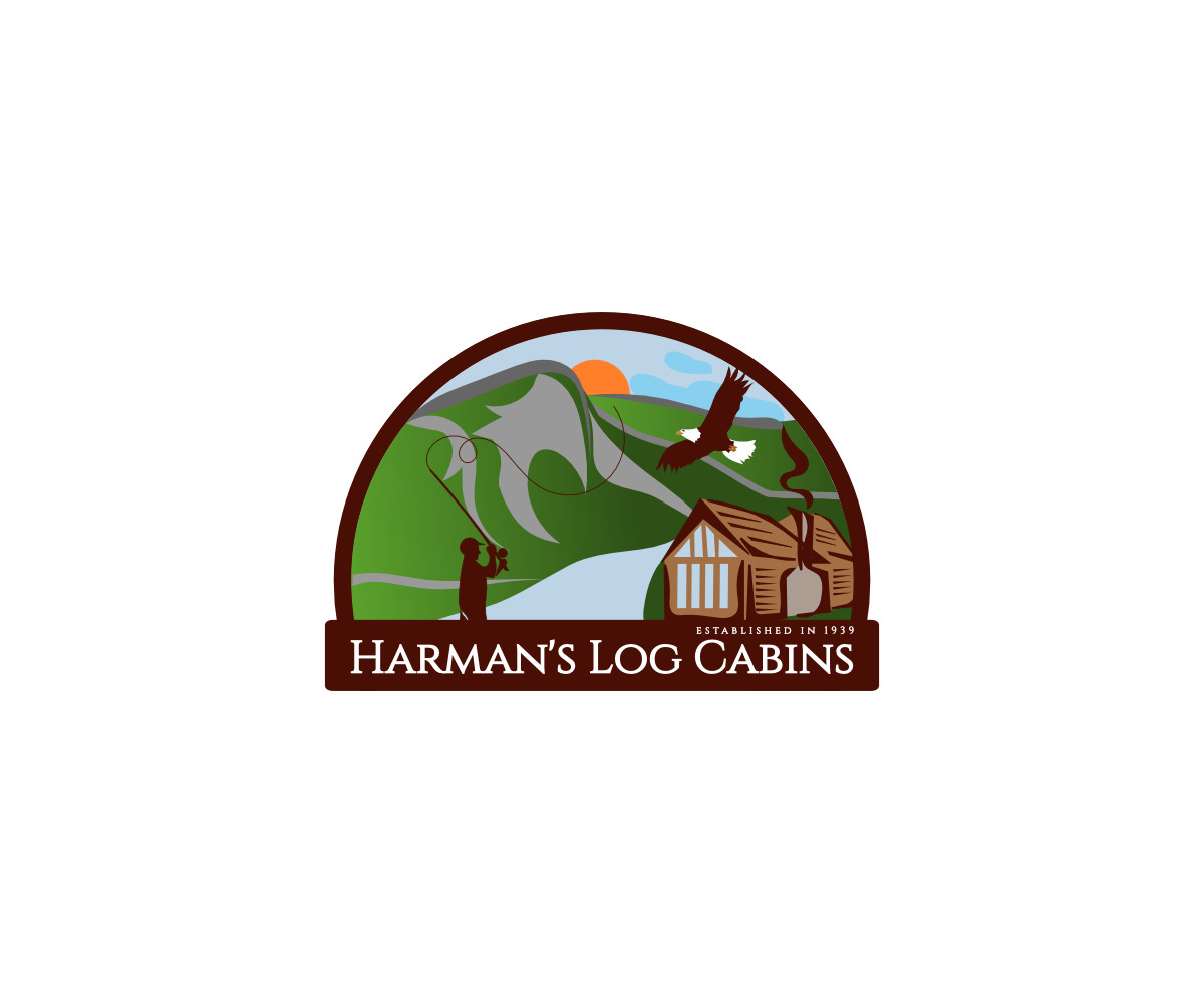 Diseño de Logo por design.bb para Harman''s Log Cabins | Diseño #5740552