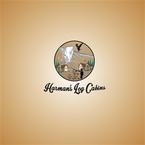 Logo Design by AymanePro ™ for Harman''s Log Cabins | Design: #5734998