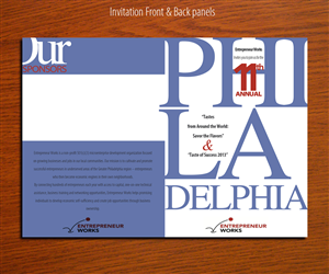 Invitation Design by WholeBranding® for Entrepreneur Works | Design: #1593326