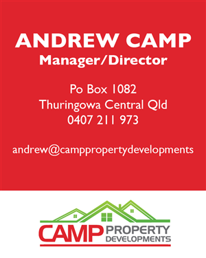 Diseño de Tarjeta de Presentación por Amanda para Camp Property developments | Diseño #1556182