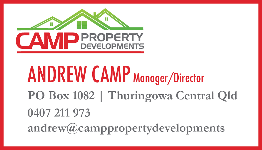 Business Card Design by Amanda for Camp Property developments | Design #1556395