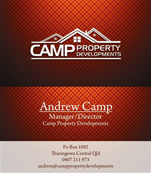 Diseño de Tarjeta de Presentación por TS Designs para Camp Property developments | Diseño: #1559272