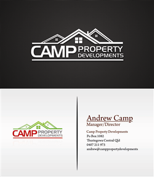 Diseño de Tarjeta de Presentación por TS Designs para Camp Property developments | Diseño: #1559276