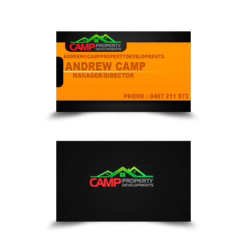 Business Card Design by biili for Camp Property developments | Design #1559510