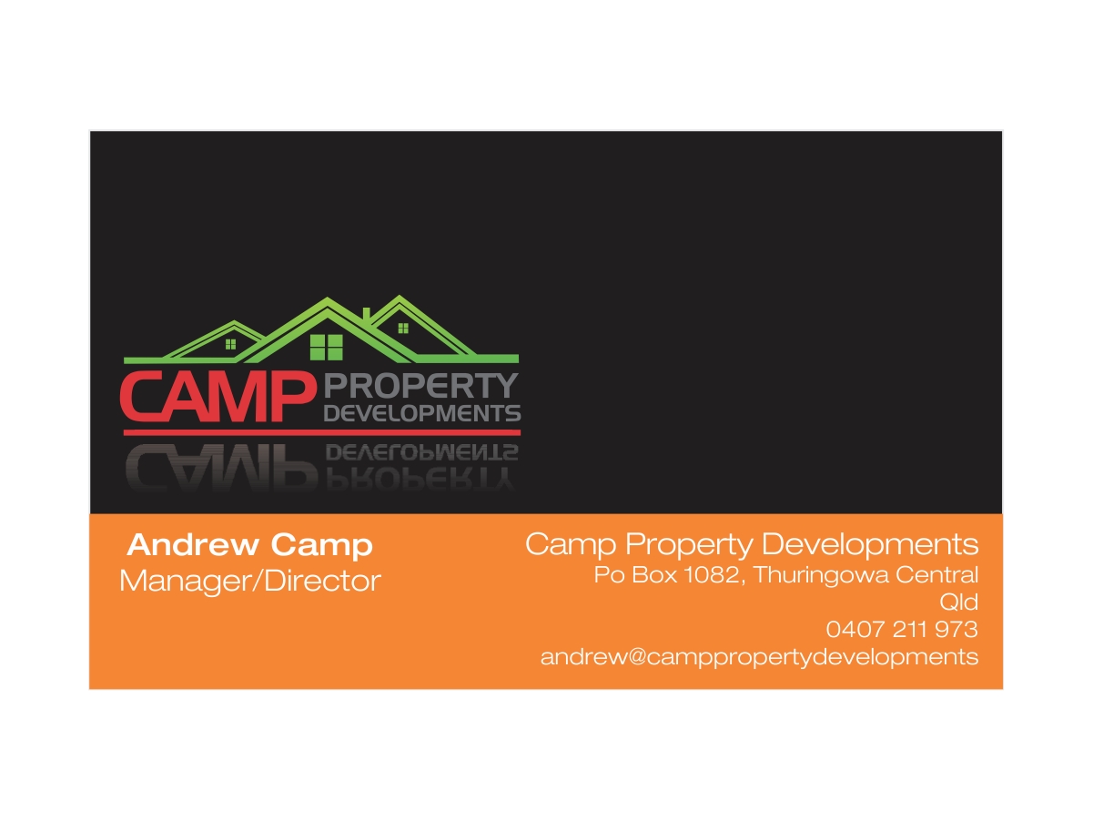 Business Card Design by Bindu for Camp Property developments | Design #1556717