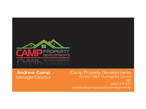 Diseño de Tarjeta de Presentación por Bindu para Camp Property developments | Diseño: #1556717