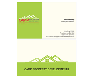 Business Card Design by Bindu for Camp Property developments | Design: #1561039