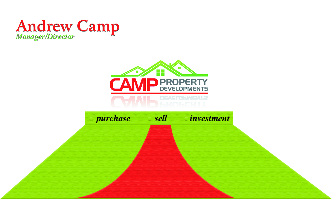 Business Card Design by Peter for Camp Property developments | Design #1559839