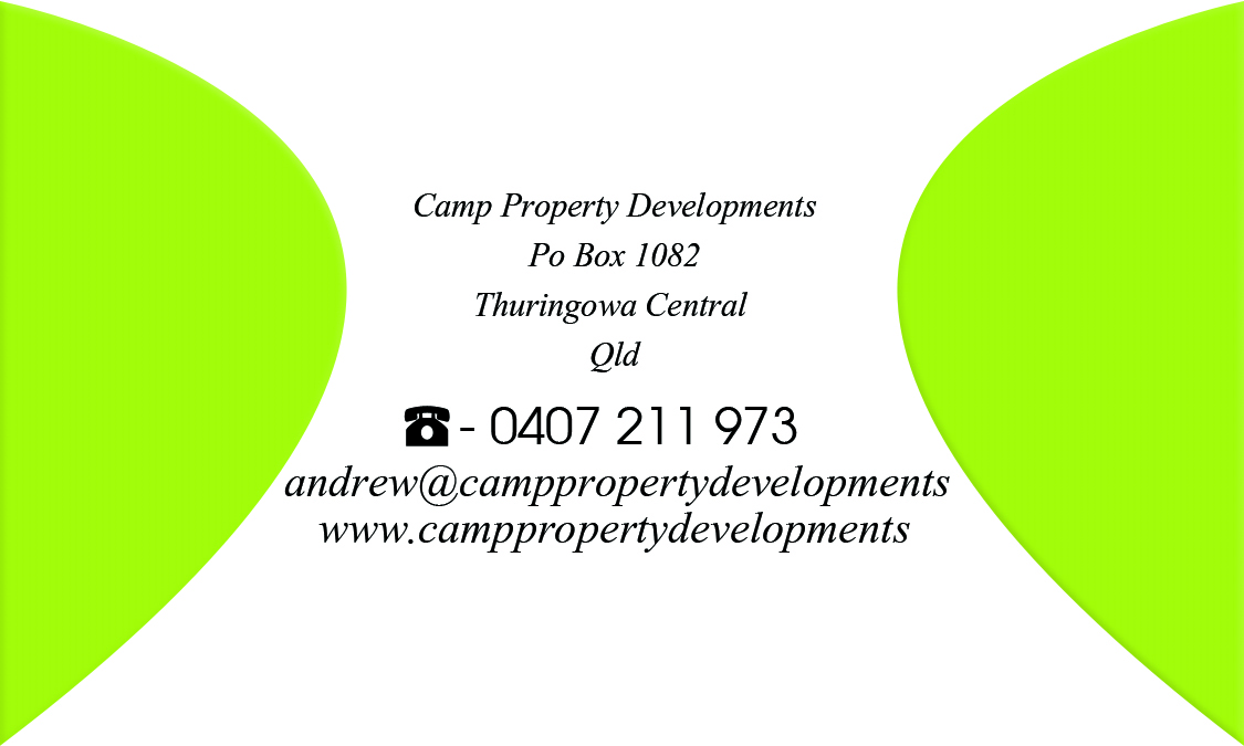Business Card Design by Peter for Camp Property developments | Design #1559844
