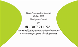 Business Card Design by Peter for Camp Property developments | Design: #1559844