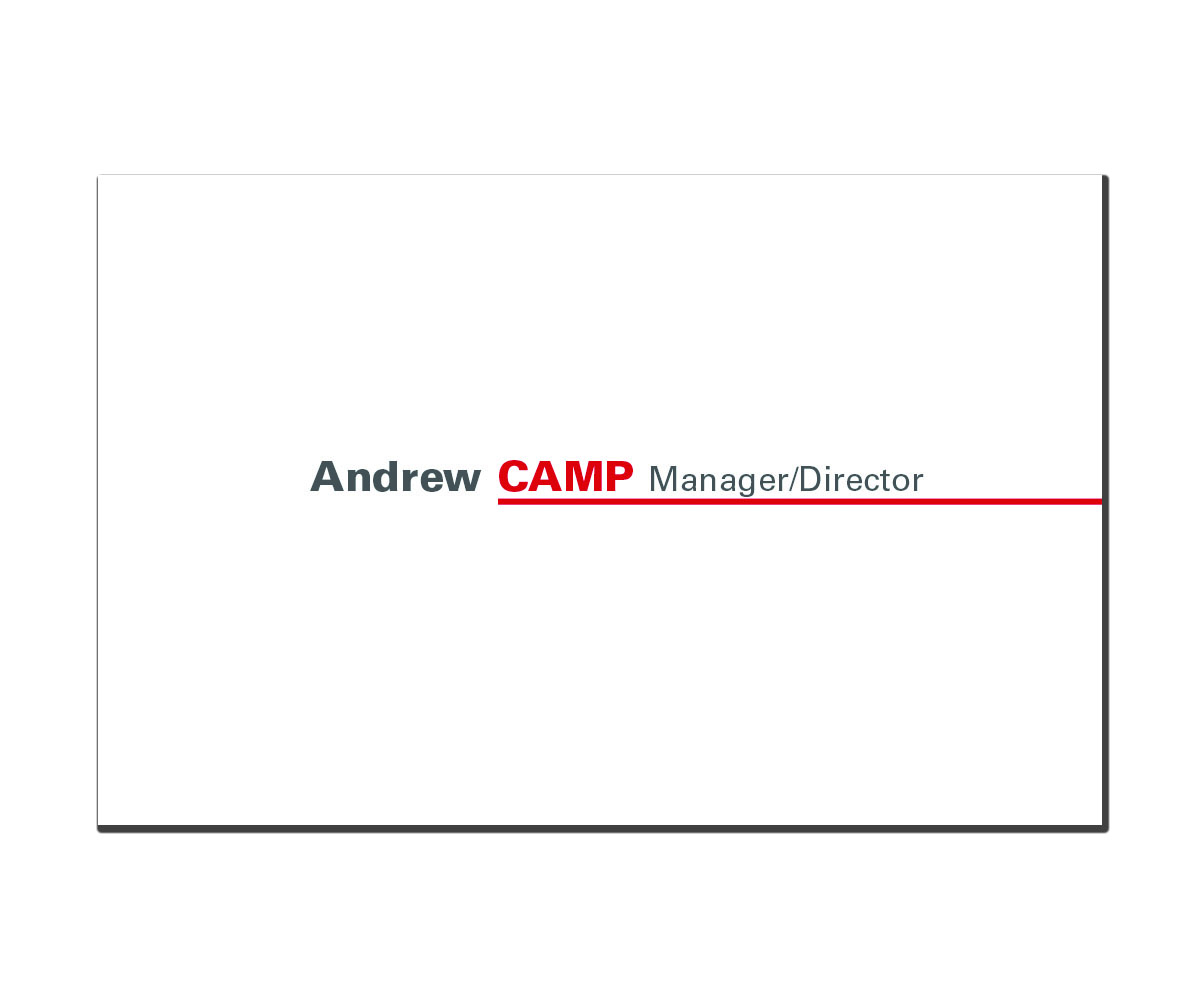 Business Card Design by sabines for Camp Property developments | Design #1560424