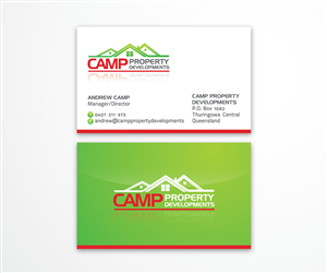 Business Card Design by Alfred Teh for Camp Property developments | Design: #1557505