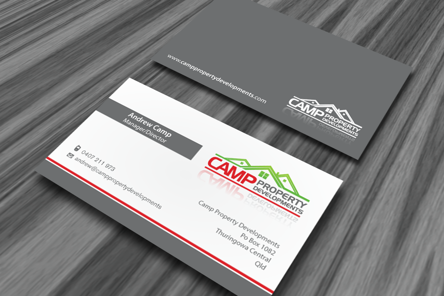 Business Card Design by ChizZech for Camp Property developments | Design #1557695