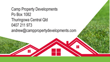 Business Card Design by Nat  for Camp Property developments | Design #1556320