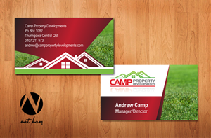 Business Card Design by Nat  for Camp Property developments | Design #1559801