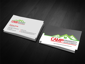 Business Card Design by diRtY.EMM for Camp Property developments | Design: #1556874