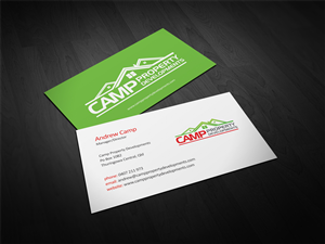 Business Card Design by diRtY.EMM for Camp Property developments | Design: #1557199