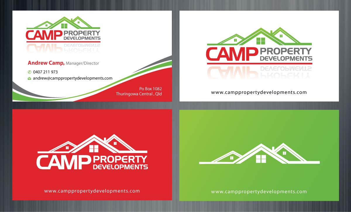 Business Card Design by Sbss for Camp Property developments | Design #1557541