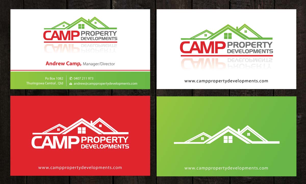 Business Card Design by Sbss for Camp Property developments | Design #1557670