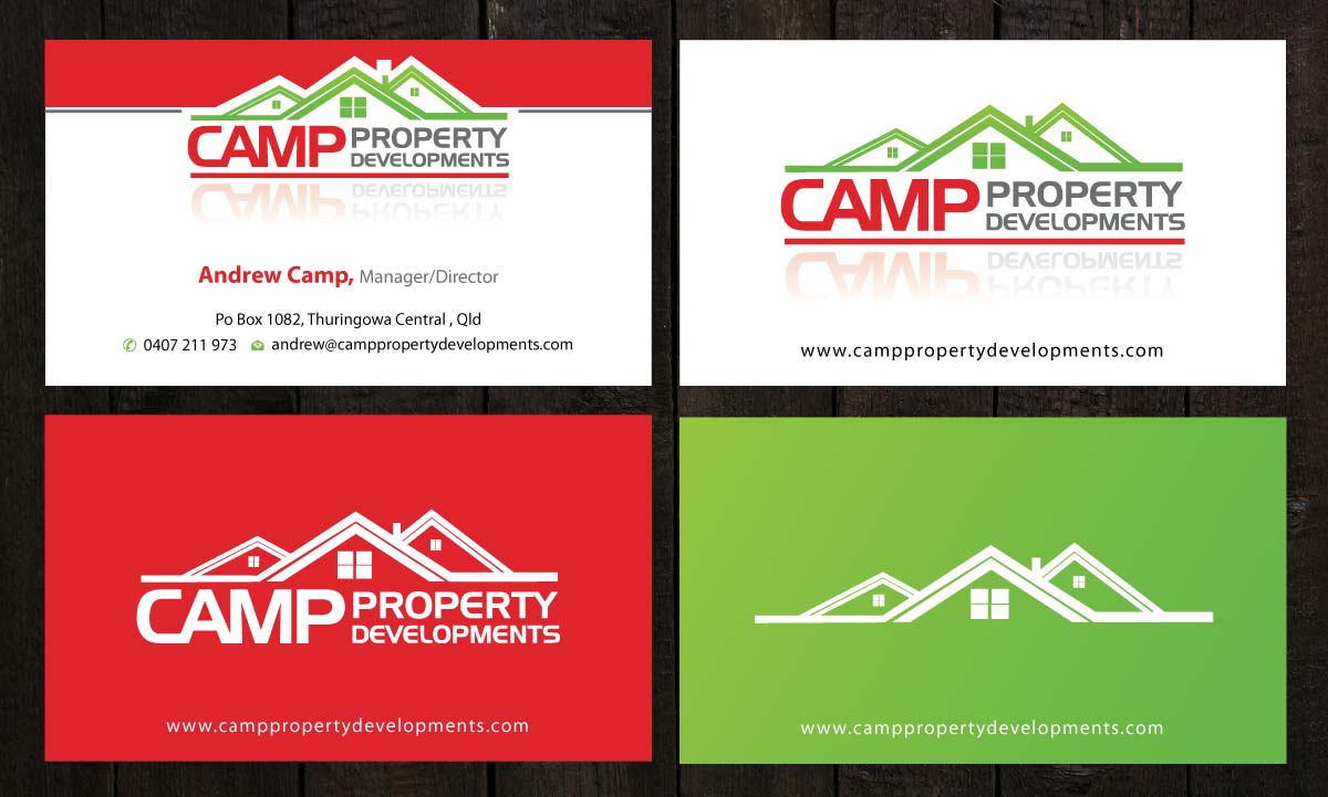 Business Card Design by Sbss for Camp Property developments | Design #1557671