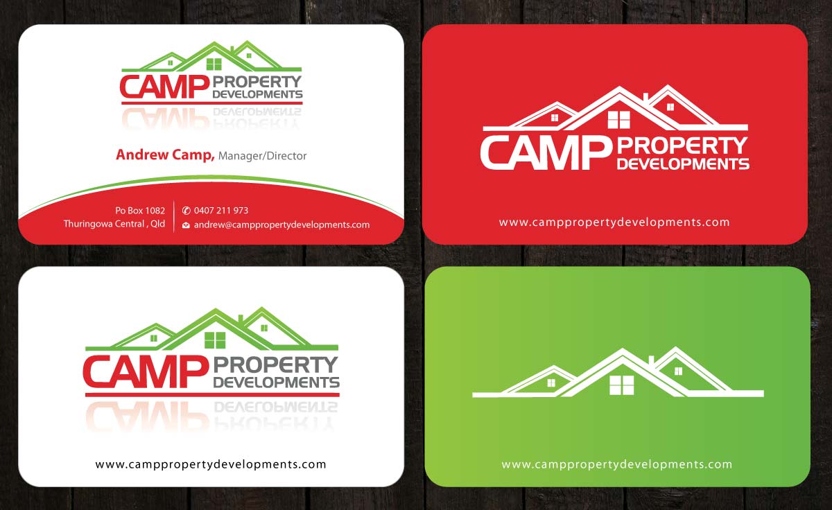 Business Card Design by Sbss for Camp Property developments | Design #1557692