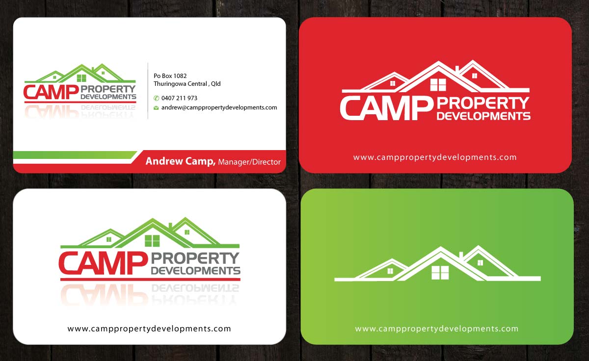 Business Card Design by Sbss for Camp Property developments | Design #1557706
